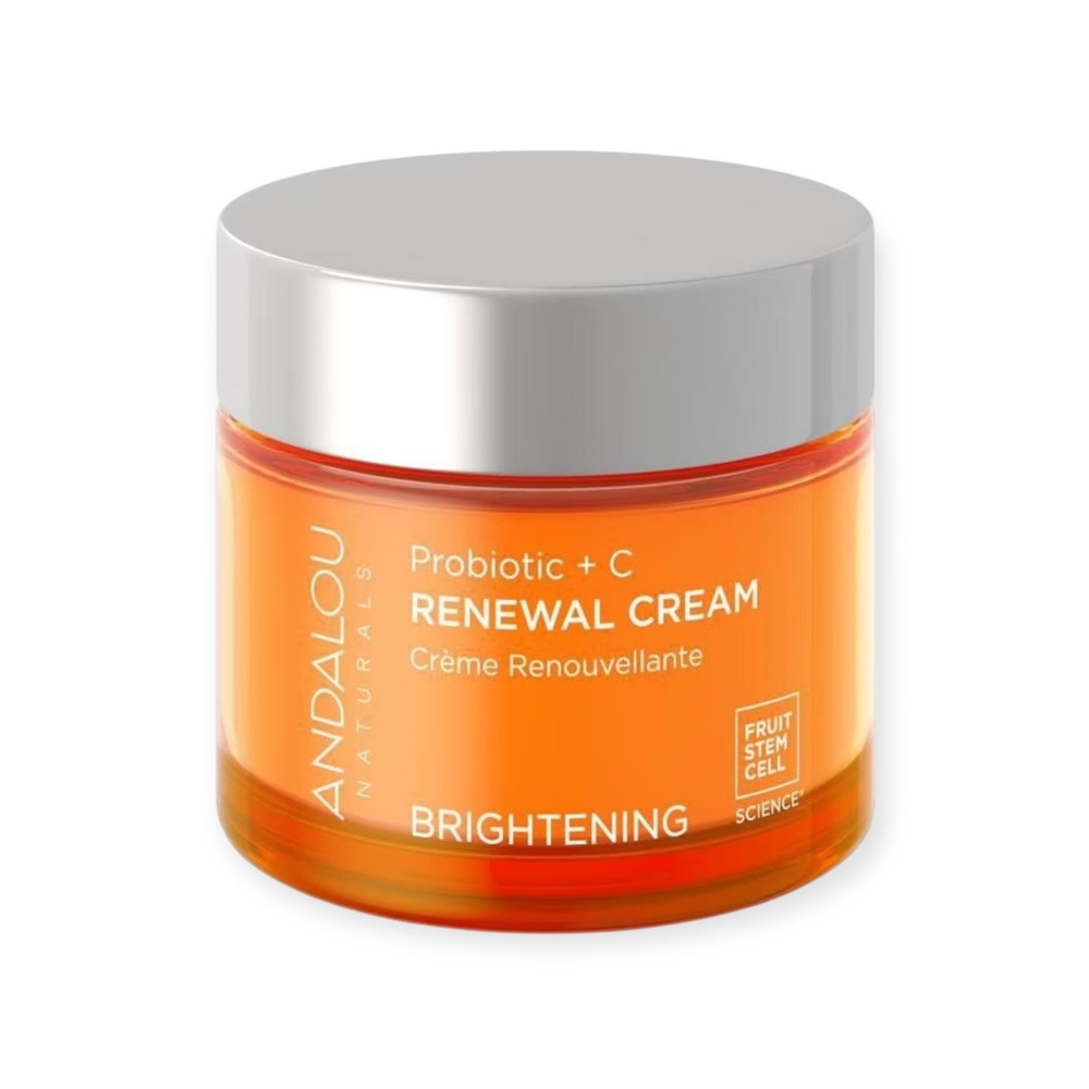 Andalou Naturals Brightening Probiotic + Vitamin C Renewal Cream | New